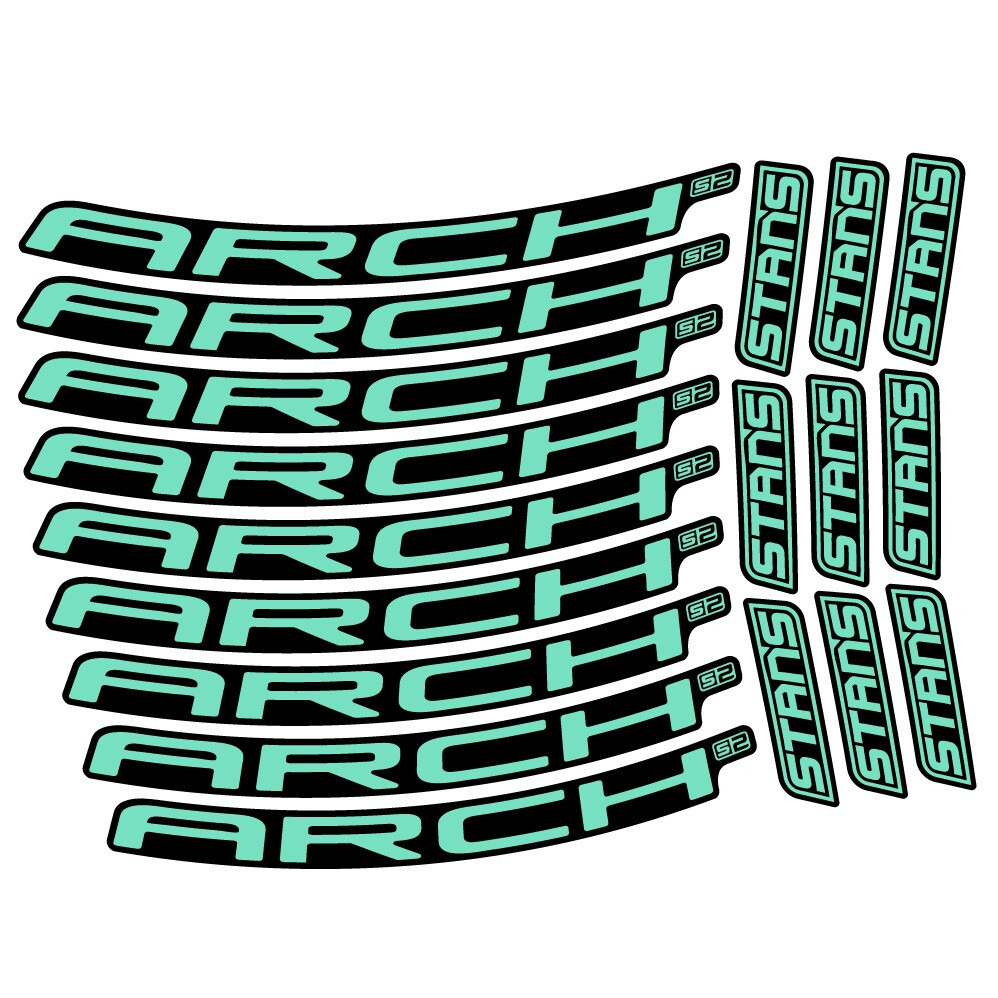 Stans Arch S2 2021 Ver.2 Pegatinas en vinilo adhesivo Llanta MTB (9)
