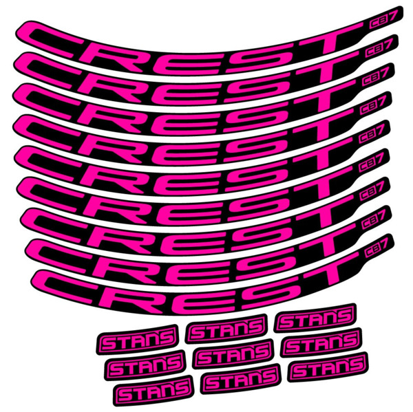 Stans Crest CB7 Pegatinas en vinilo adhesivo Llanta MTB (1)