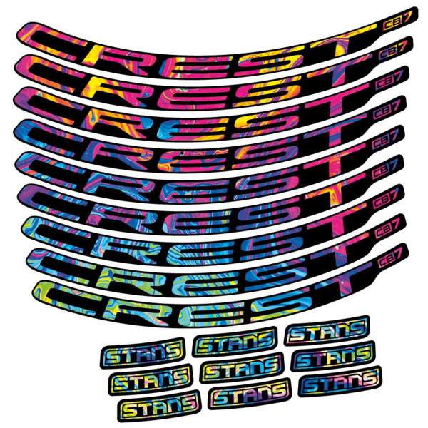 Stans Crest CB7 Pegatinas en vinilo adhesivo Llanta MTB (17)