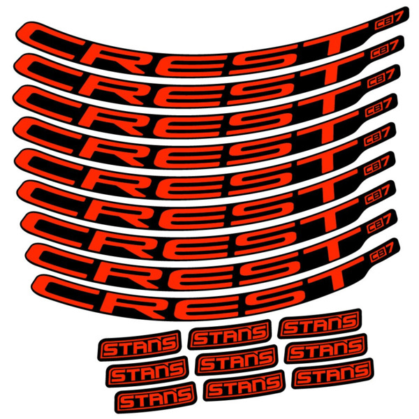 Stans Crest CB7 Pegatinas en vinilo adhesivo Llanta MTB (18)
