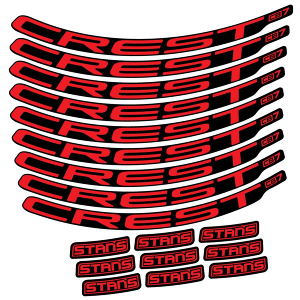 Stans Crest CB7 Pegatinas en vinilo adhesivo Llanta MTB (19)