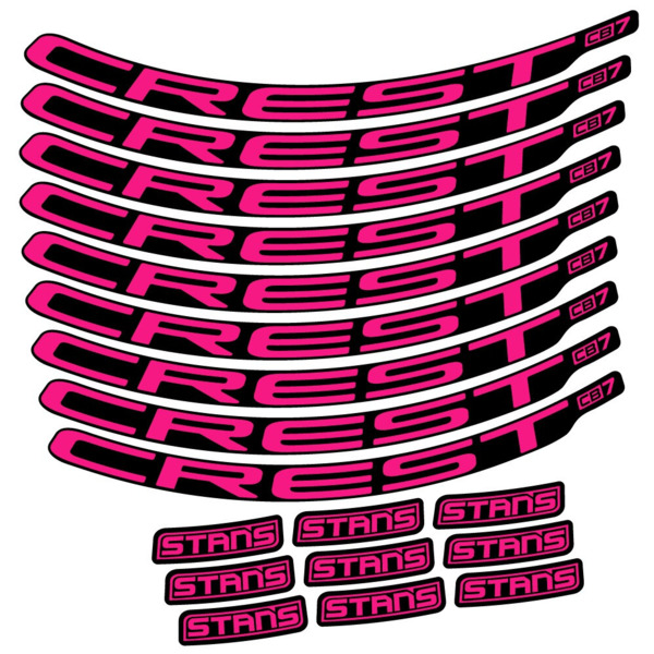 Stans Crest CB7 Pegatinas en vinilo adhesivo Llanta MTB (21)
