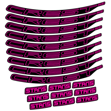 Pegatinas para Llanta MTB Stans Crest MK4 Ver.1 en vinilo adhesivo stickers graphics calcas adesivi autocollants