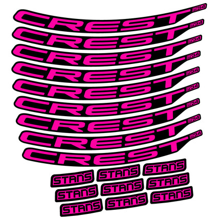 Pegatinas para Llanta MTB Stans Crest MK4 Ver.2 en vinilo adhesivo stickers graphics calcas adesivi autocollants