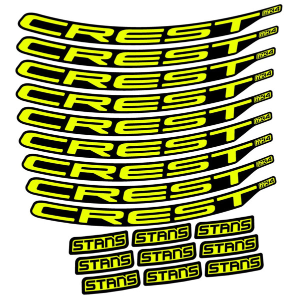 Stans Crest MK4 Ver.2 Pegatinas en vinilo adhesivo Llanta MTB (2)