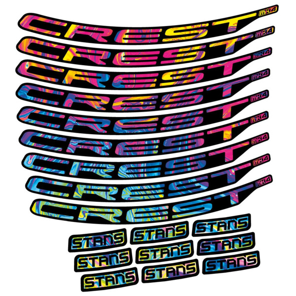 Stans Crest MK4 Ver.2 Pegatinas en vinilo adhesivo Llanta MTB (17)