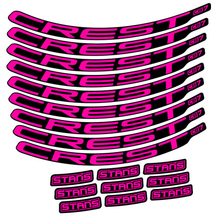 Pegatinas para Llanta MTB Stans Crest CB7 en vinilo adhesivo stickers graphics calcas adesivi autocollants
