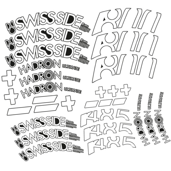 SwissSide Hadron Ultimate 800/485 Perfil 80+48,5 Pegatinas en vinilo adhesivo Llantas Carretera (1)