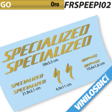 Pegatinas en vinilo adhesivo compatibles con cuadro Specialized Epic