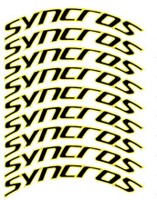 Syncross Pegatinas en vinilo adhesivo Llantas