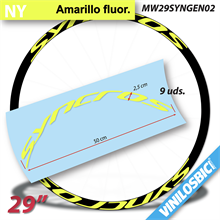 Syncross pegatinas vinilo adhesivo llantas 29"