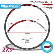 Syncross Race, vinilos adhesivos llanta perfil 27mm
