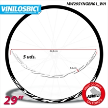 Syncross pegatinas vinilo adhesivo llantas 29"