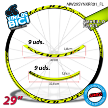 Syncross XR-RC vinilos adhesivos llantas 29"