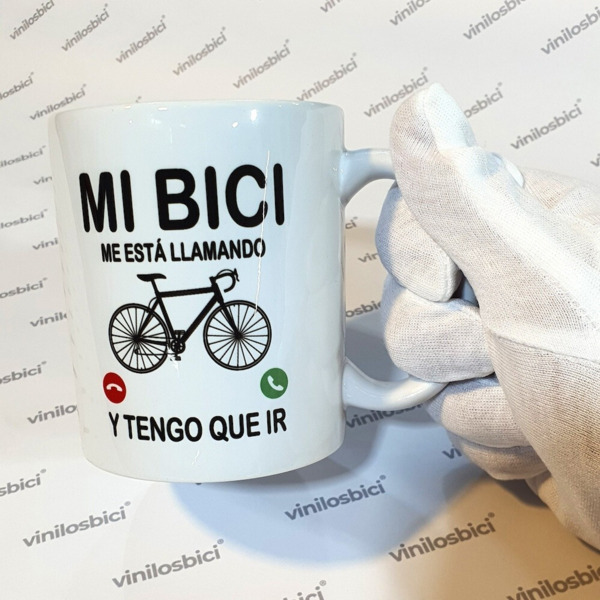 Taza cerámica mi bici me está llamando regalo (6)