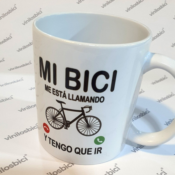 Taza cerámica mi bici me está llamando regalo (9)