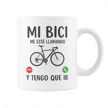 Taza cerámica mi bici me está llamando regalo