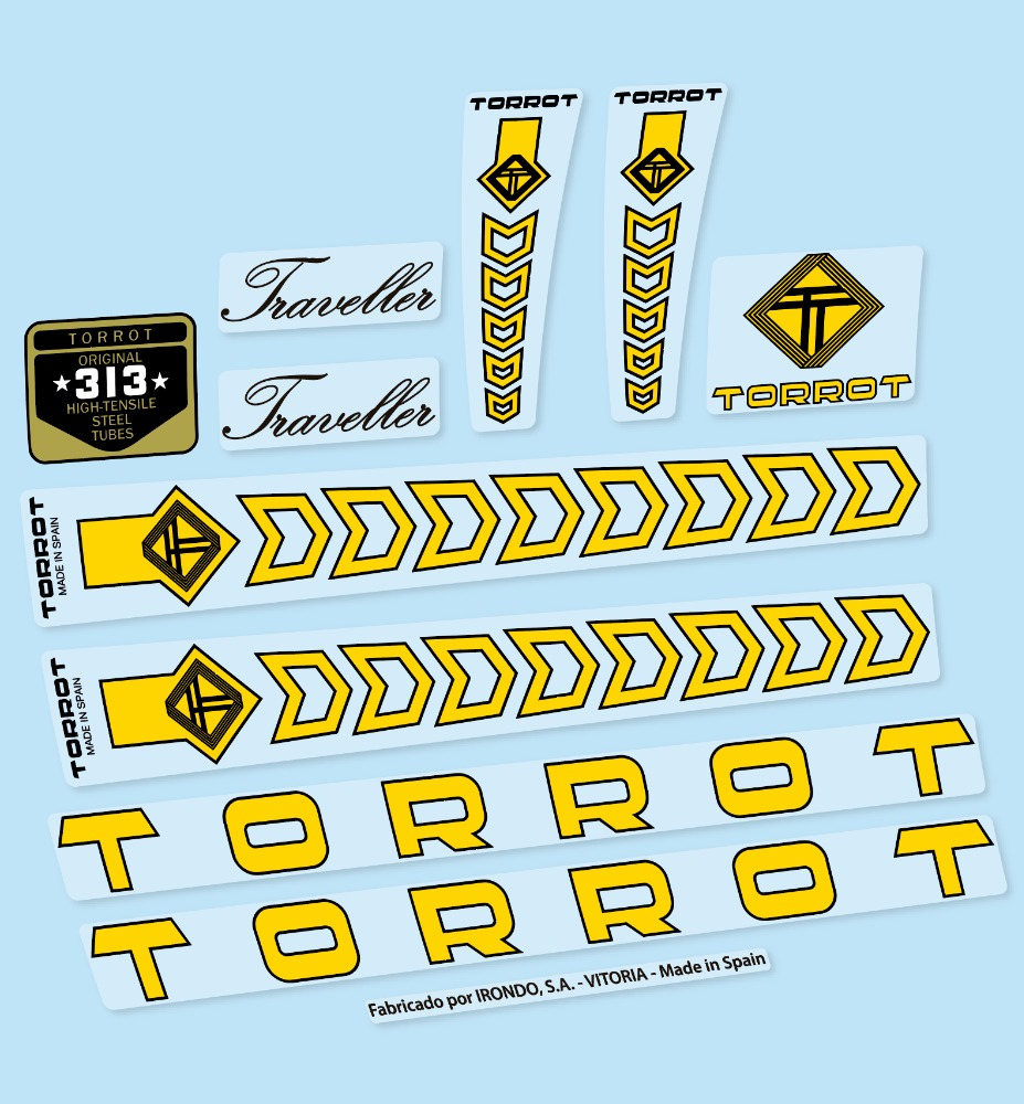 Torrot Traveller Pegatinas en vinilo adhesivo Bici Clásica (1)
