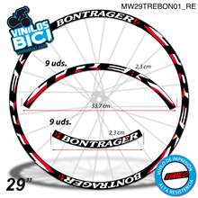 Trek Bontrager vinilos adhesivos llanta 29"
