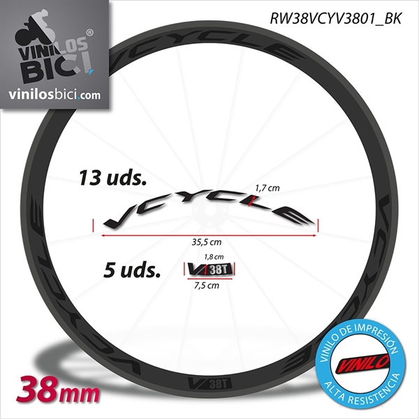 Vcycle 38mm vinilos