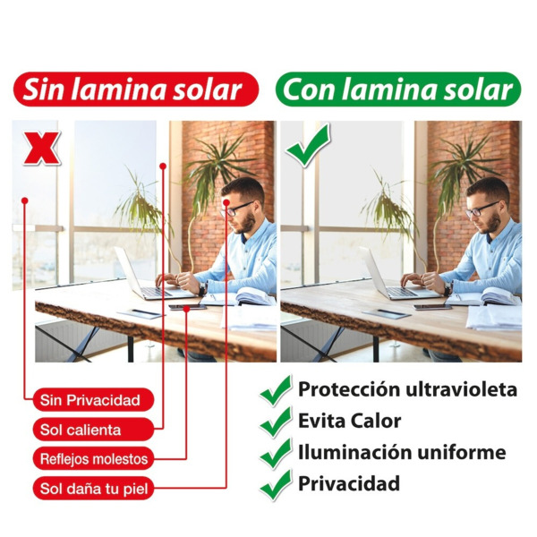Vinilo adhesivo Esmerilado Acido traslúcido AirFree para ventana, por metros, Ancho 130cm (5)