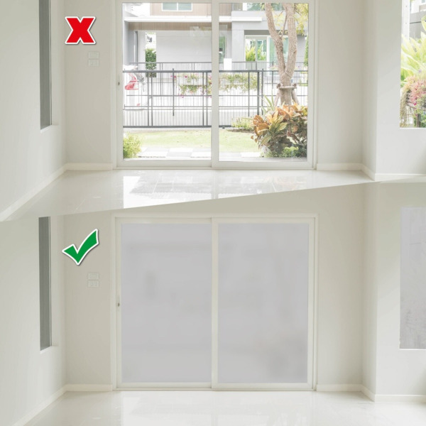 Vinilo adhesivo Esmerilado Acido traslúcido AirFree para ventana, por metros, Ancho 130cm (8)