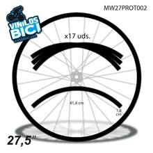 Vinilo negro protector para llanta 27,5"