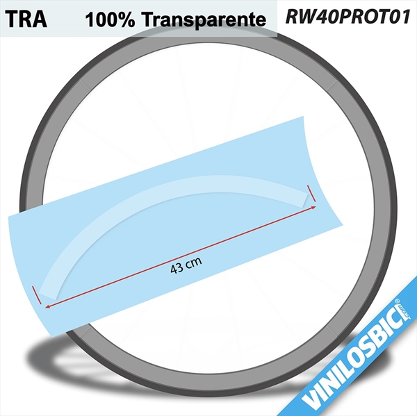 Vinilo protector transparente para Llanta Carretera perfil 40 mm