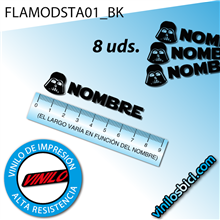 Vinilos adhesivos Bandera +Nombre