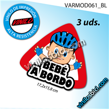 Vinilos adhesivos bebé ciclista a bordo