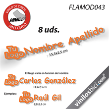 Vinilos adhesivos Logo personalizado +Nombre
