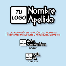 Vinilos adhesivos Logo personalizado +Nombre