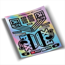 Vinilos adhesivos, pegatinas Fox 36 Performance Elite 2018