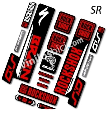 Vinilos adhesivos, pegatinas Rock Shox Sid Brain 2018 (15)