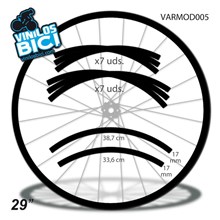 Vinilos varios para Llanta MTB
