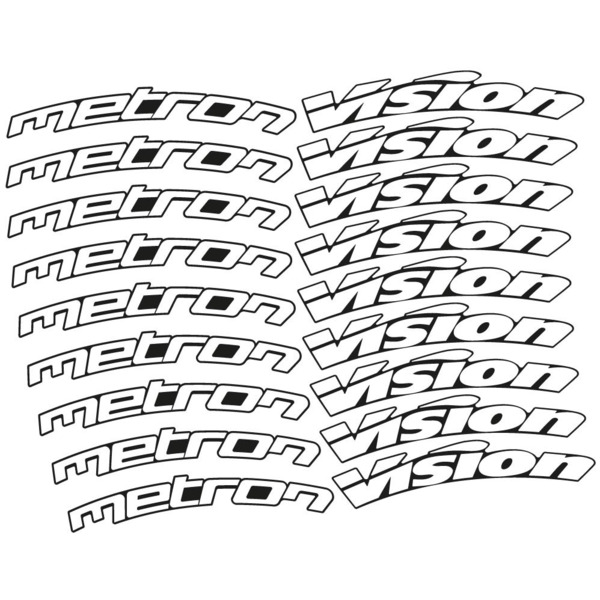 Vision Metron 30 Disc Pegatinas en vinilo adhesivo Llanta Carretera (1)