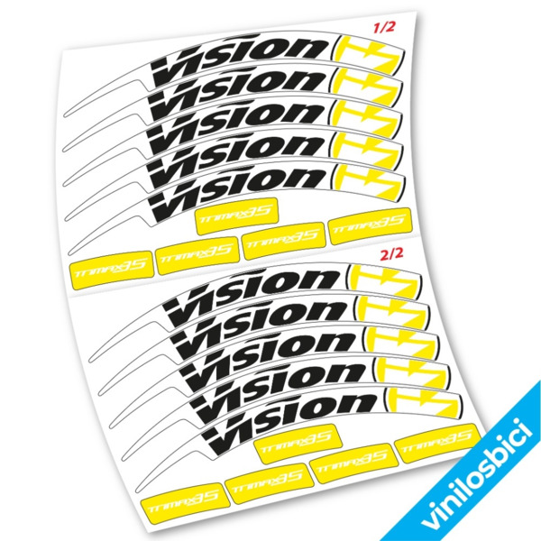 Vision Pegatinas en vinilo adhesivo Llanta Carretera (2)
