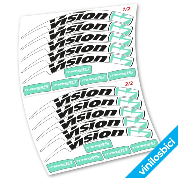 Vision Pegatinas en vinilo adhesivo Llanta Carretera (9)