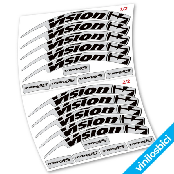 Vision Pegatinas en vinilo adhesivo Llanta Carretera (15)