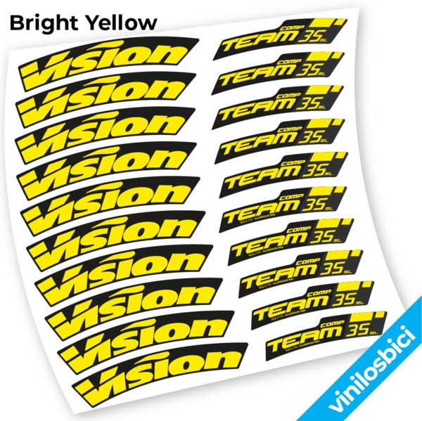 Vision Team 35 Pegatinas en vinilo adhesivo llantas (4)