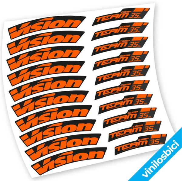 Vision Team 35 Pegatinas en vinilo adhesivo llantas (5)