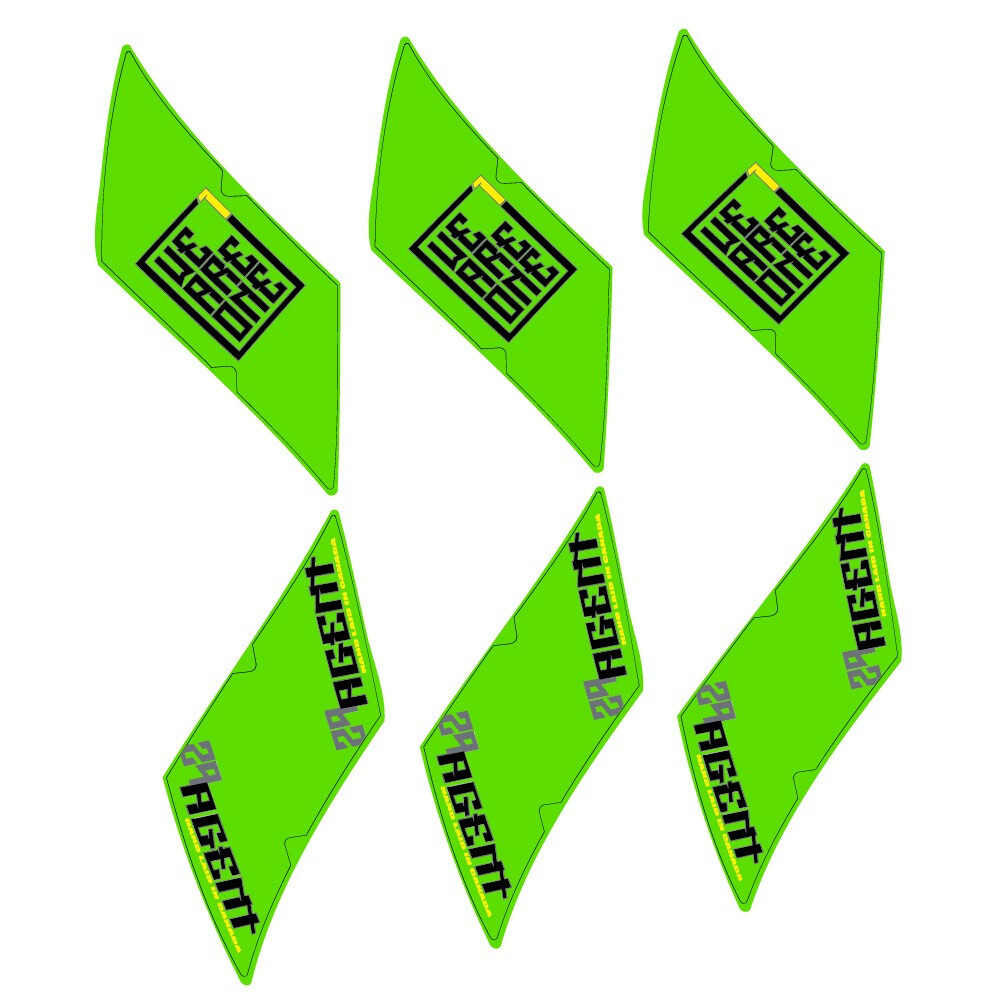 WeAreOne Agent Pegatinas en vinilo adhesivo Llanta MTB (24)