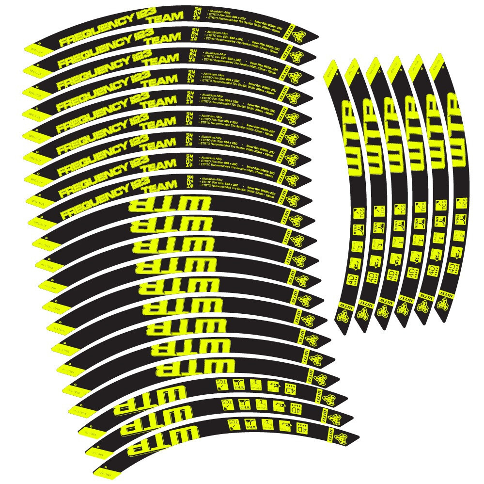 WTB Frequency i23 Team Pegatinas en vinilo adhesivo Llanta MTB (2)