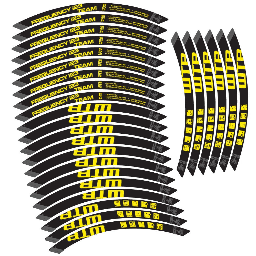 WTB Frequency i23 Team Pegatinas en vinilo adhesivo Llanta MTB (3)