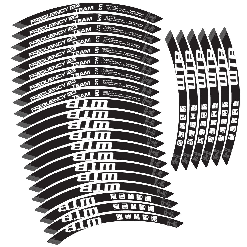 WTB Frequency i23 Team Pegatinas en vinilo adhesivo Llanta MTB (6)