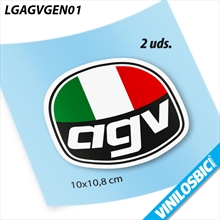 agv, pegatinas en vinilo adhesivo
