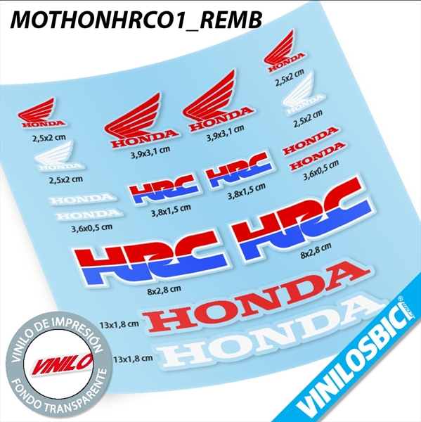 Honda HRC, vinilos adhesivos