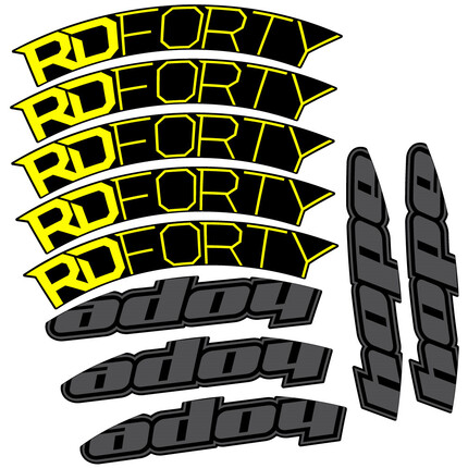 Pegatinas para Llanta Carretera Hope RD Forty 2020 en vinilo adhesivo stickers graphics calcas adesivi autocollants