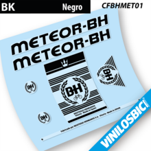 BH Meteor pegatinas en vinilo adhesivo bici clásica
