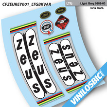 Zeus pegatinas en vinilo adhesivo bici clásica